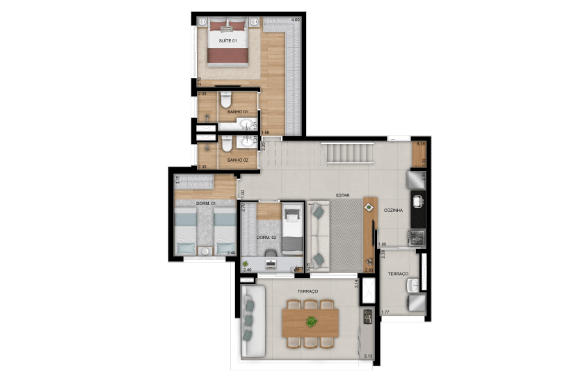 Duplex inferior do apartamento 3 dorms. (1 suíte) - Final 6
