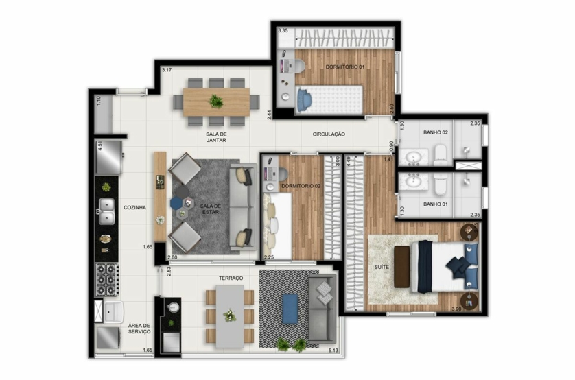 90 m² (2)