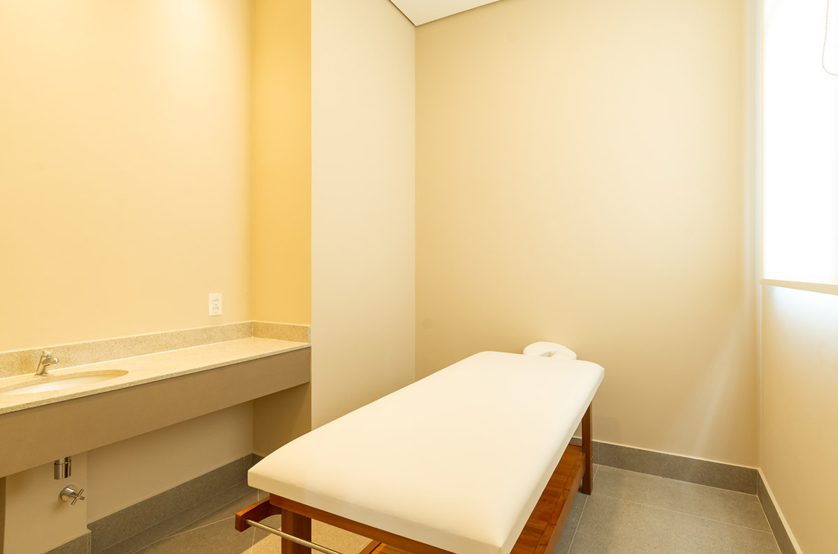 Foto da sala de massagem