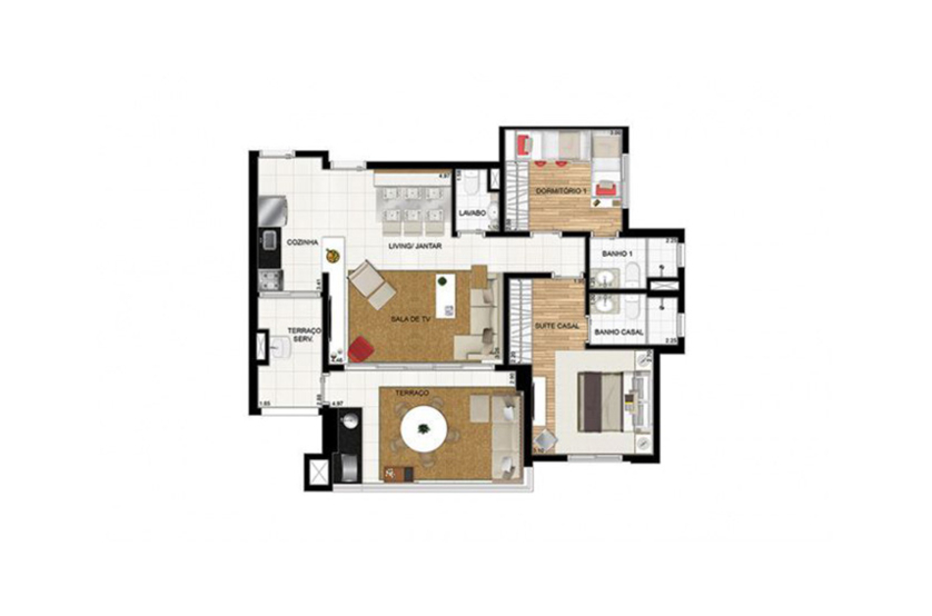 90 m²