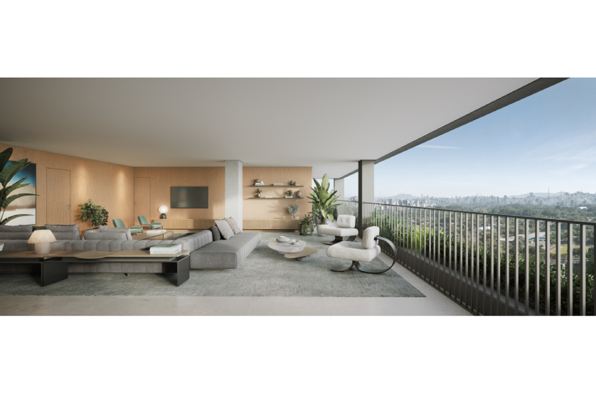 Living Apartamento 284m² - Torre 2 (perspectiva artística)